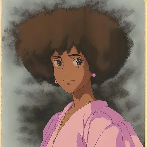 ultra realistic, volumetric fog, overglaze, analog photo, polaroid, 100mm, film photography, dslr, cinema4d, studio quality Ultra realistic photo. volumetric lighting , scientist. Young black woman, dark skin black woman. young, big smile. Joy. smiling. Afro futurism. Afro puffs. Blue hair. Ombré hair Cotton candy. Futuristic cities in background. Space. Space travel. Silver. Cities