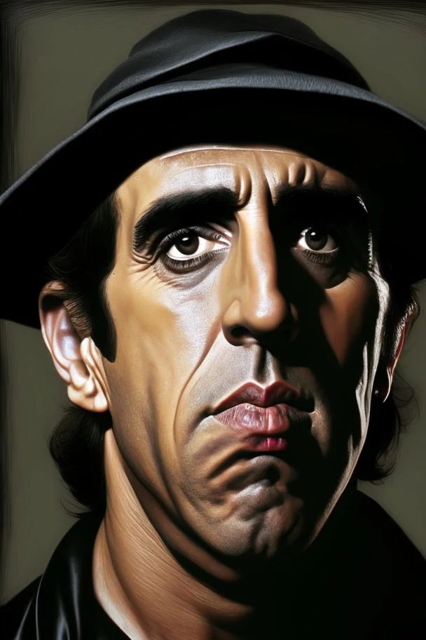 A portrait of Adriano Celentano, Caravaggio style