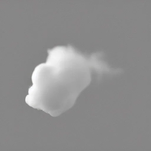 a tiny puff of delicate vapour, steam, plain solid color, monochrome, minimalist photography, hyper realistic, octane render, minimalist art, pantone