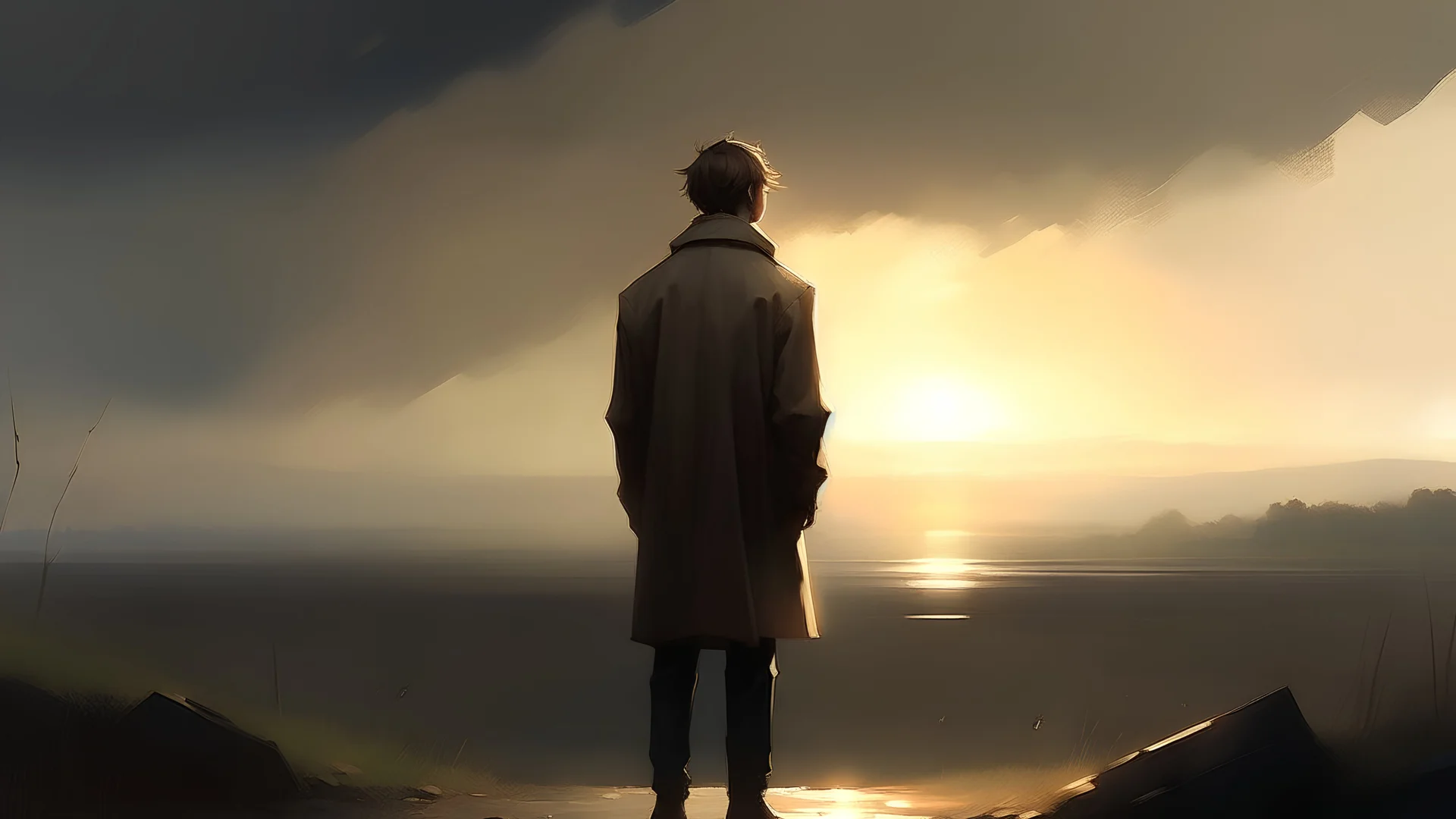 In this poignant chapter, full of triumph and liberation, the main character is shown standing alone in the stillness that expands around him, his essence radiating with quiet light. The sky is clear after a storm of terrible events, and the warm rays of the sun reflect on his tired face. The person appears with torn clothes and a tired face, but in his eyes there is pride and relaxation after his success in confronting evil and overcoming the curse. He may bear the scars of combat, but he look