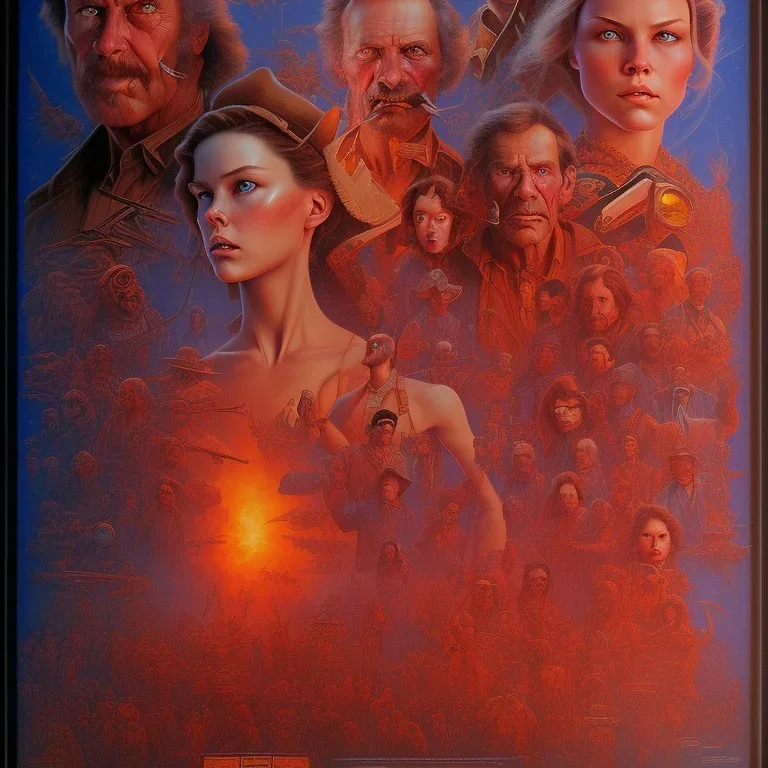 An original movie poster by drew struzan, western horror