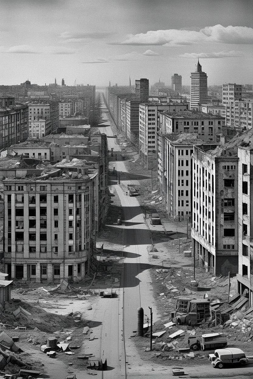The cityscape After the Ww3