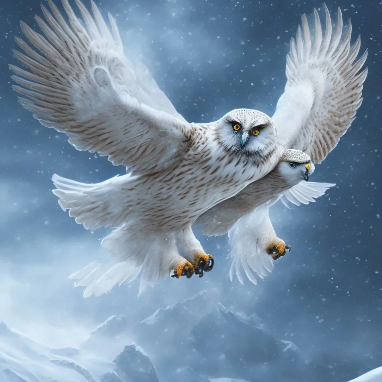 snow OWL EAGLE