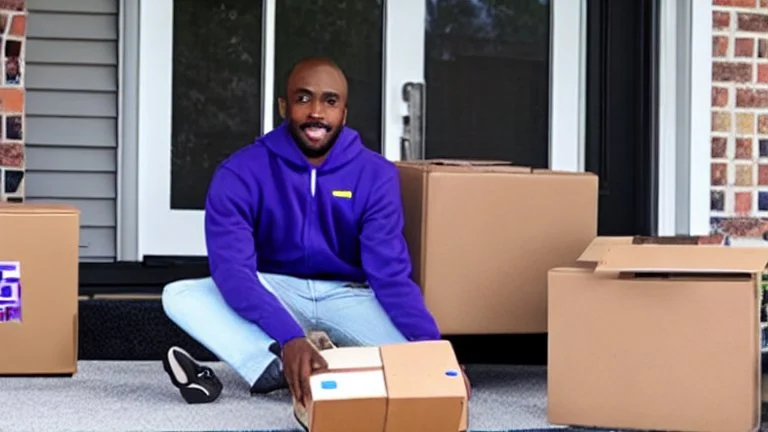 Tyrone takes ps5 controller out of fedex delivery on porch