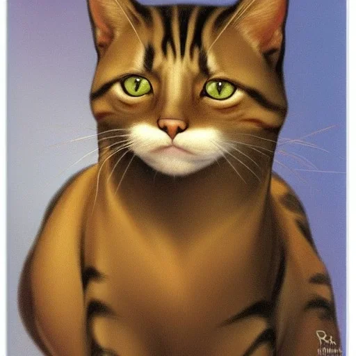 Portrait of a cat by Ralph Mcquarrie