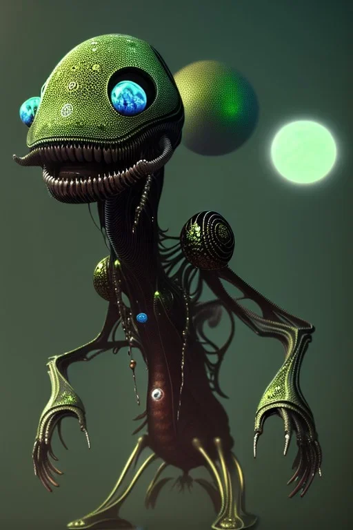 Strange aliens, 8k, finely detailed, photo realistic.