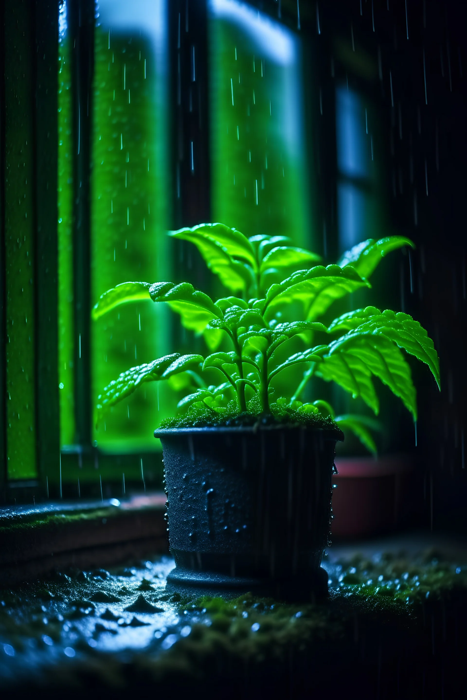 It grows on a rainy night