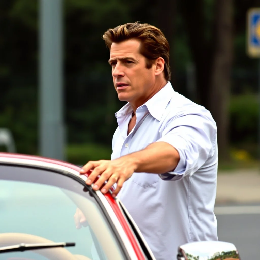 John Travolta travolto da un'auto