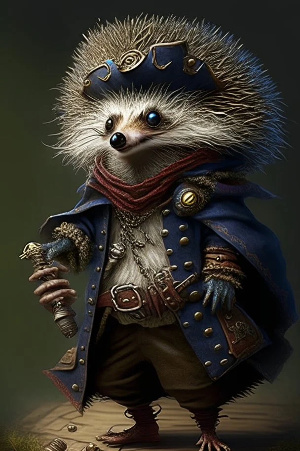 humanoid hedgehog pirate mage