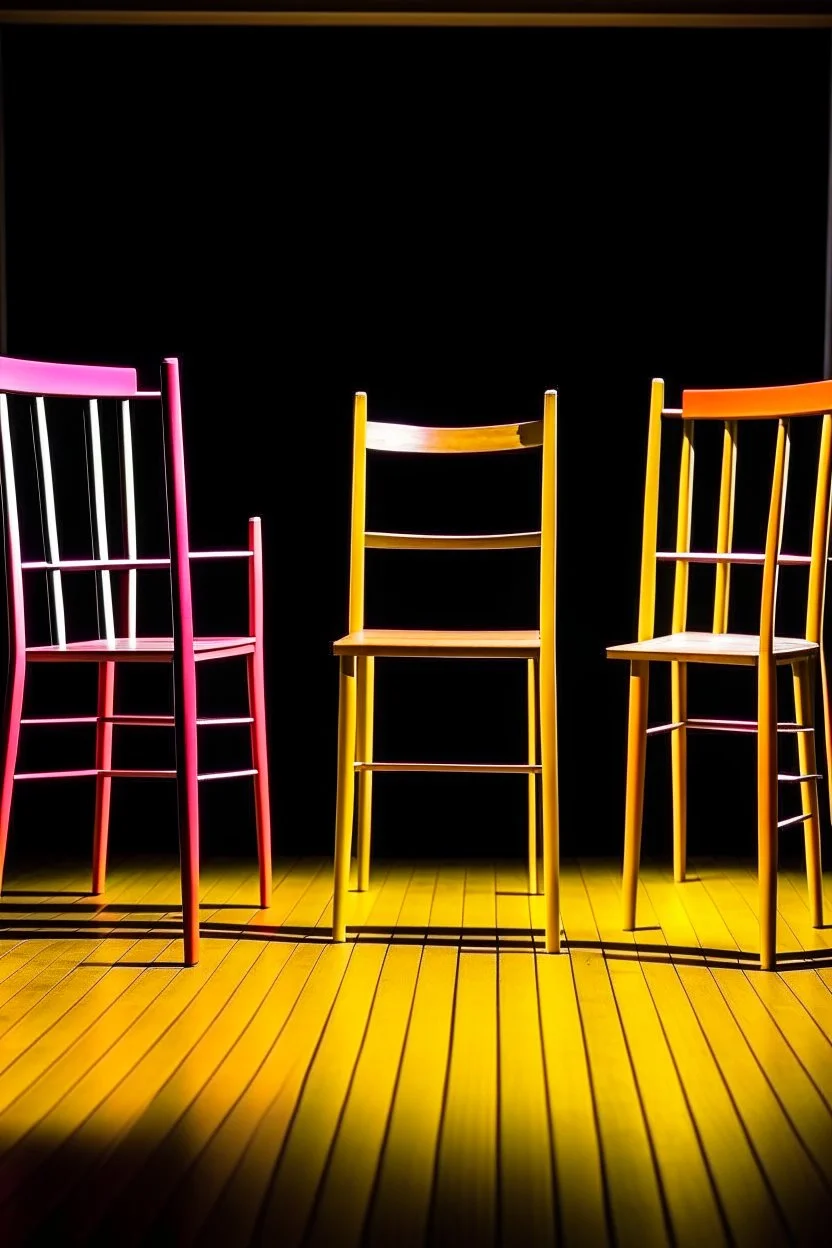 Theater plays with chairs