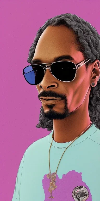 snoop dogg looking at the sky. On a pink street. Black Oversize sweatsuit.