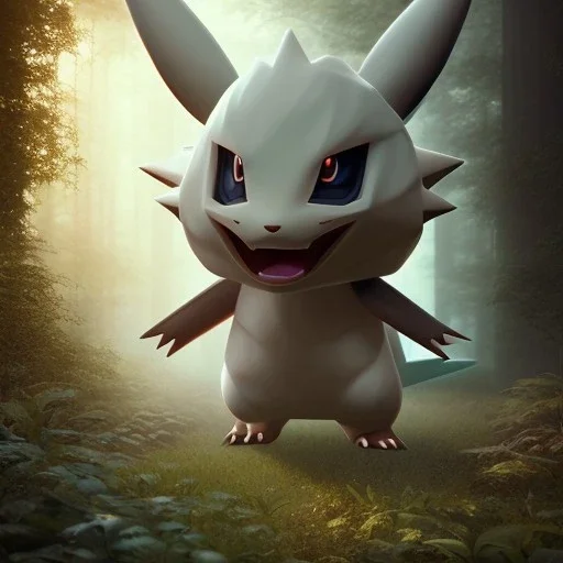 Mystery pokemon,Ambiance dramatique, hyperrealisme, 8k, high quality, lot of details, fit within portrait