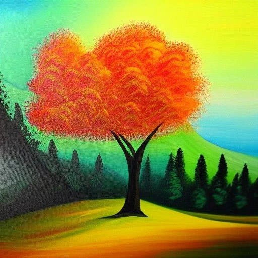 landscape tree painting