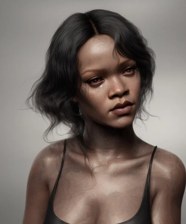 perfect simetry, woman, rihanna, silk, 17th century, dark setting, insanely detailed, 16k resolution, perfect eyes, round pupil, cinematic smooth, intricate detail, painted Renaissance style