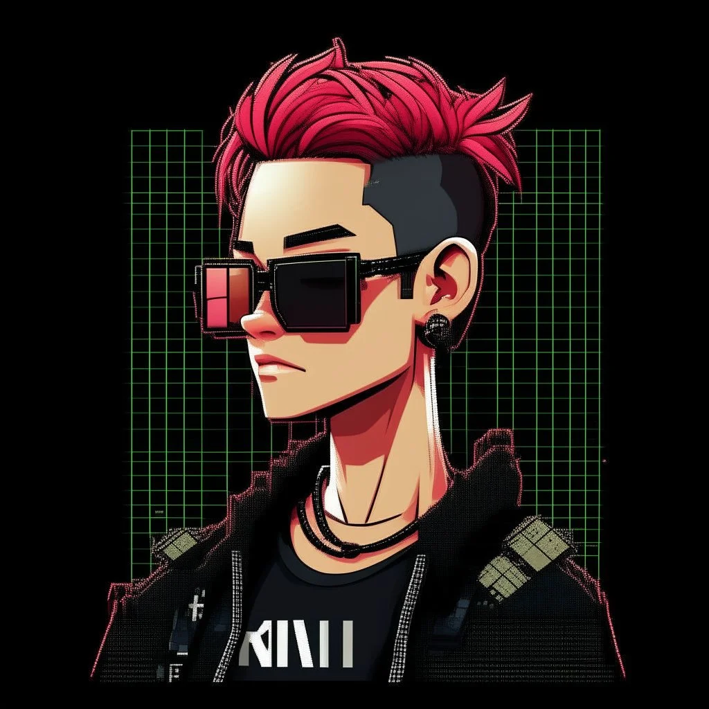 2-d pixel crypto punk named kenn