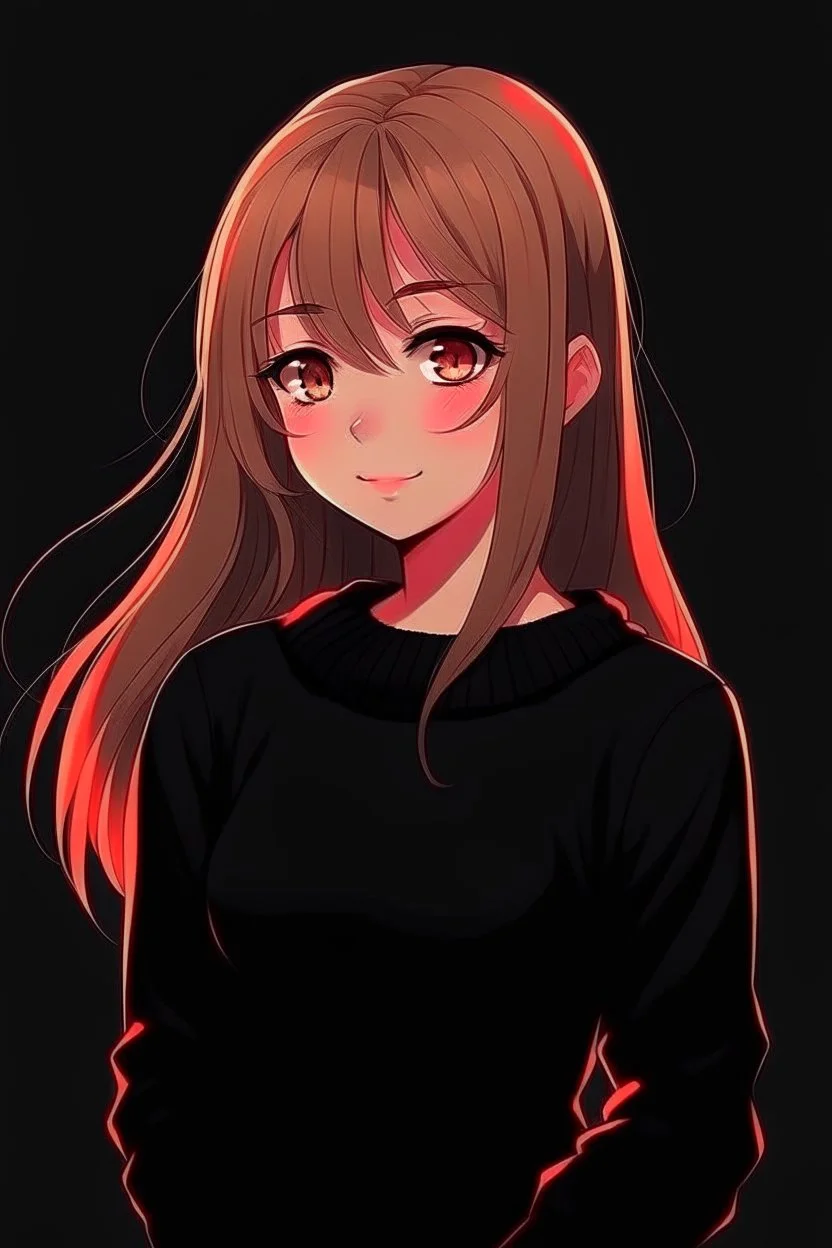 Anime black online sweater