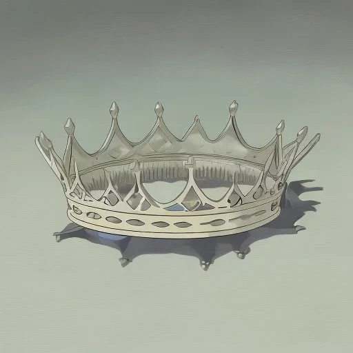 a crown made up of silverware