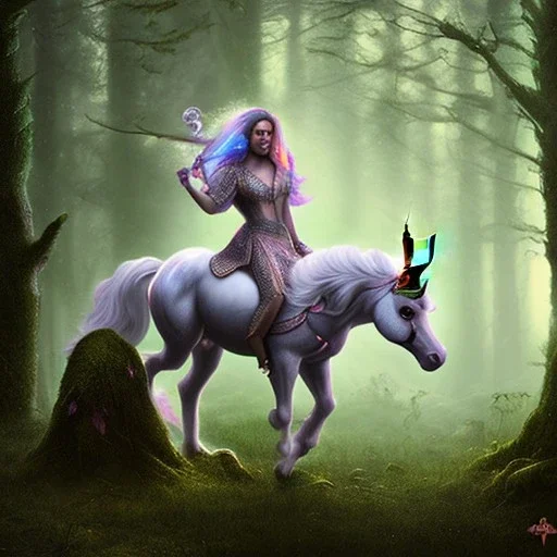 unicorn in the forest of purgatory