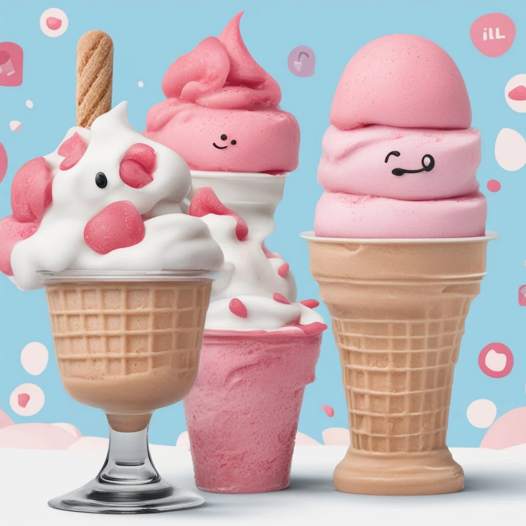 Social Media design for ice cream