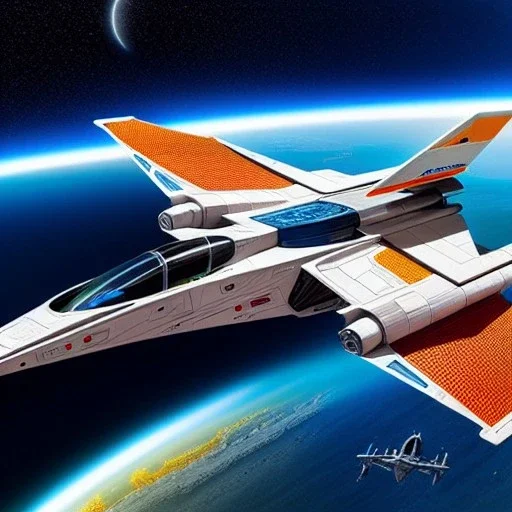 fullbody Drawing of 'sketch of N-1 Naboo Starfighter',intricate detail,andrea bonelli,Kilian Eng,Ohrai,evan lee,Aleksandr Sidelnikov,KyuYong Eom,three quarters frontal aerial view,toned colors,16k