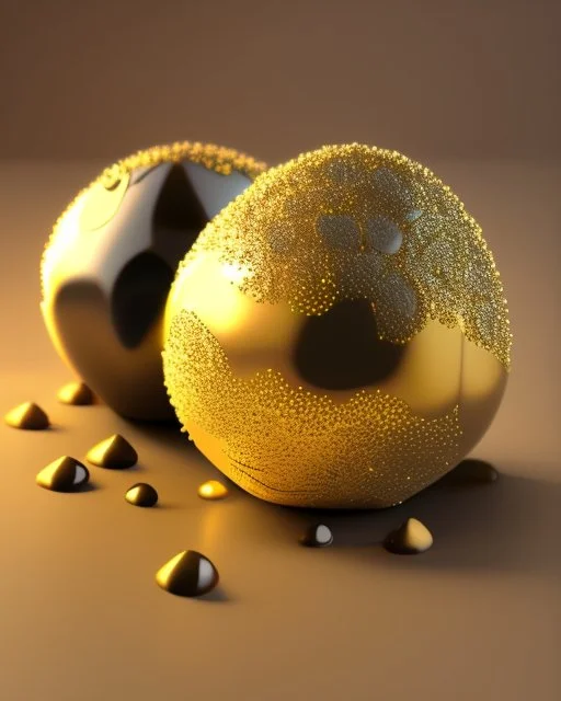 Fresh truffles. Realistic photo. HD. Glowing. 3d style