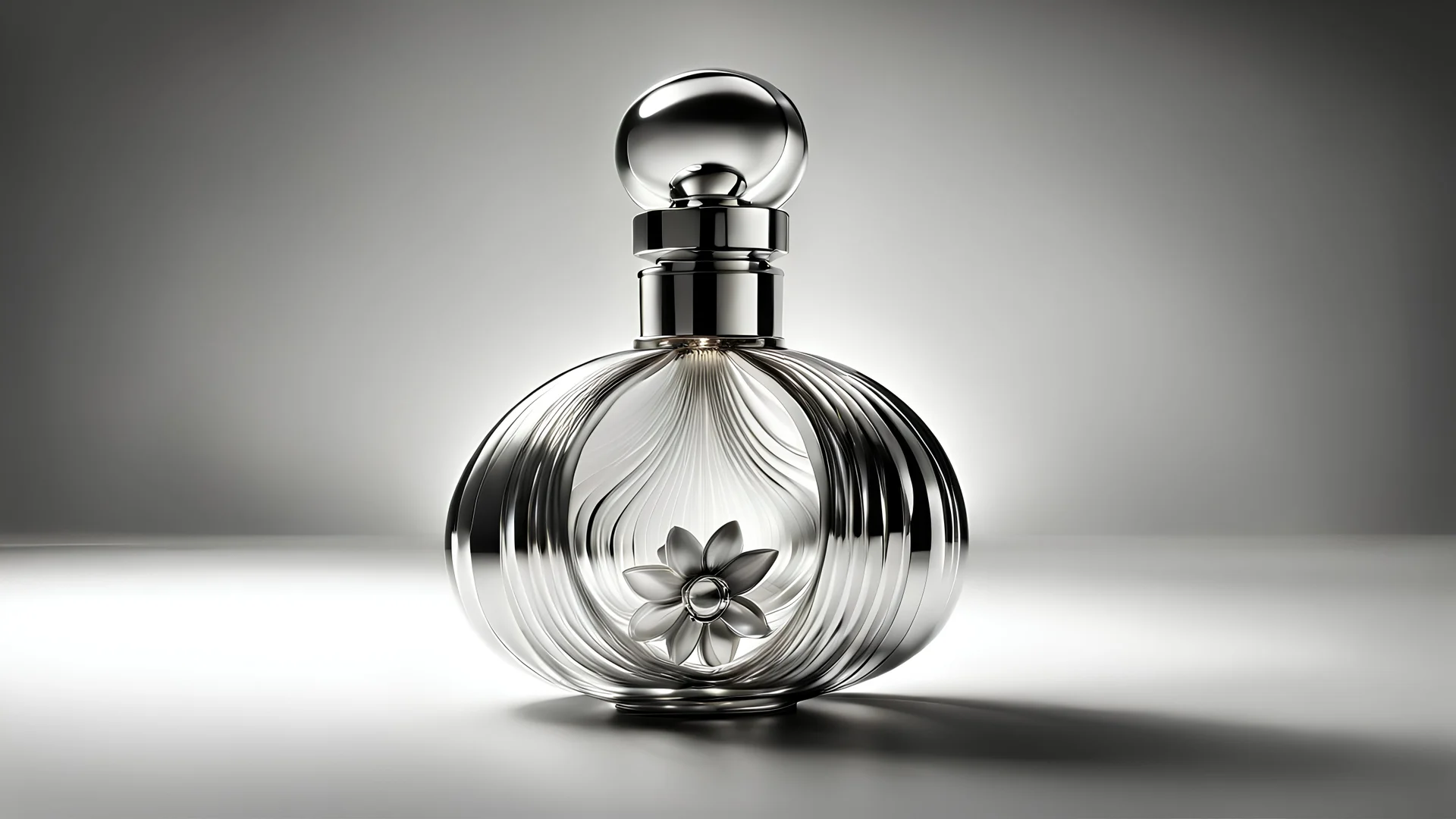 Imagine a perfume bottle that defies conventions and sparks the imagination. Unique work of art, seamlessly blending aesthetics with fragrance. Conceptualize this extraordinary perfume bottle, focusing on an out-of-the-box and breathtakingly beautiful design - Unmistakable to a photograph. Cinematic lighting. --Ambient Occlusion --Anti-Aliasing FKAA --TXAA --RTX --SSAO --OpenGL-Shader’s --hyper maximalist --elegant --dynamic pose --ultra-detailed --intricate details --super detailed --ambient