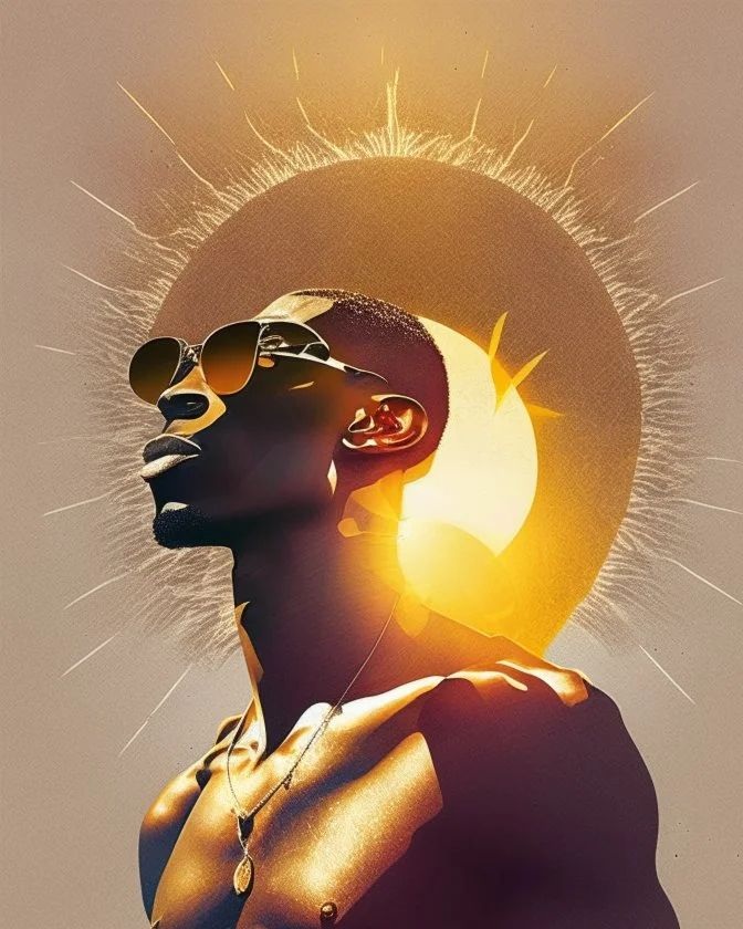 Black man under the sun design