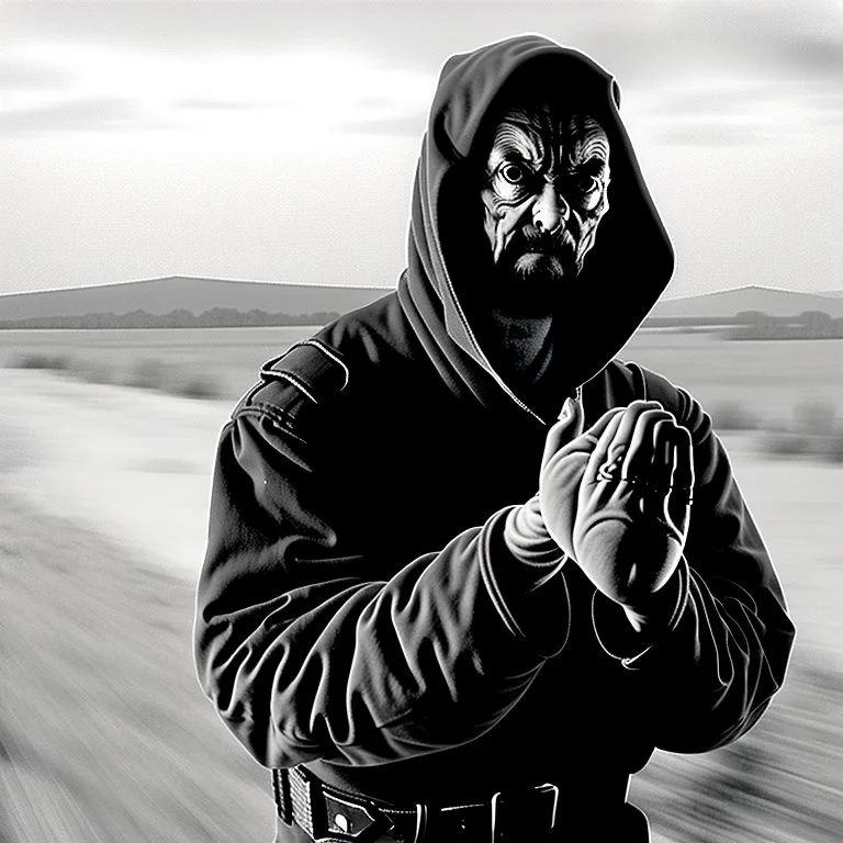 hand in Sergei Senkin style