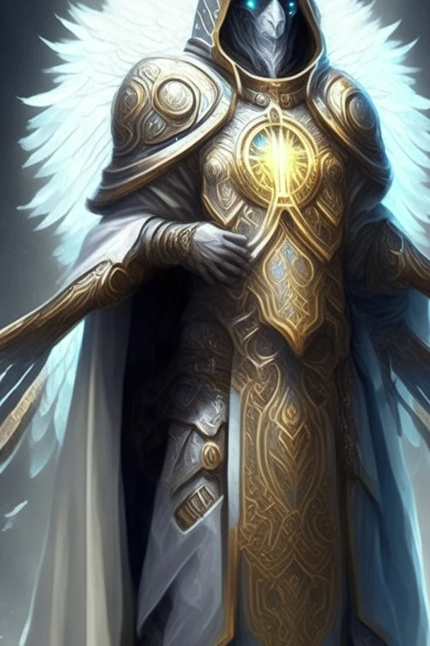 ancient prophet archmage celestial armor faceless hard armor demigod being manyhands