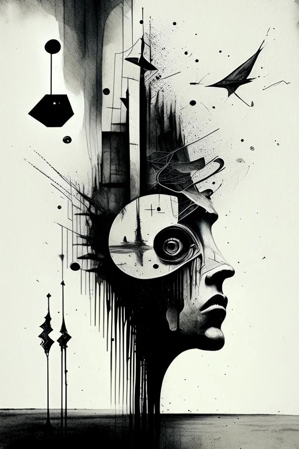 Asynchronicity, neo-surrealism, Dada, ink, and the like.