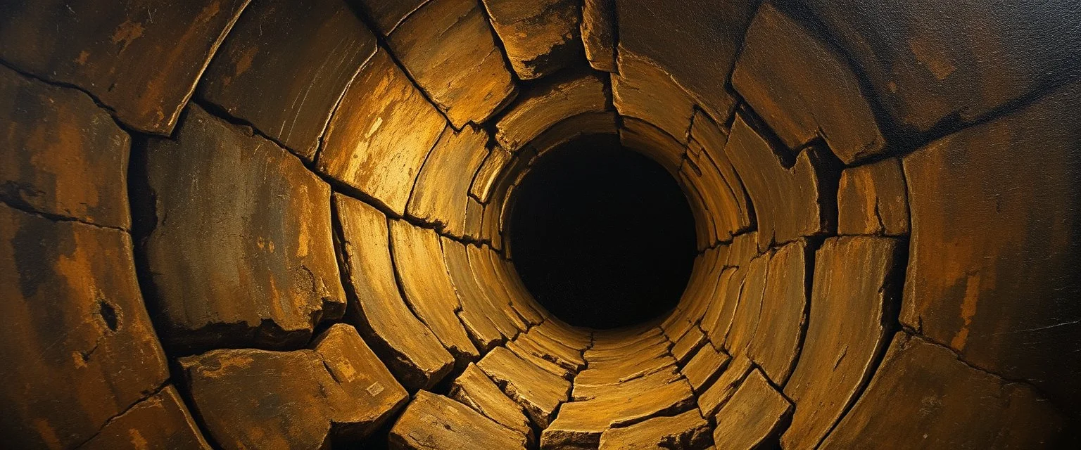 pin hole cam picture, master oil painting by Rembrandt, escape route from our dimensions, hidden even by the demiurge