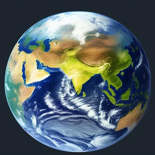 Painting of the earth