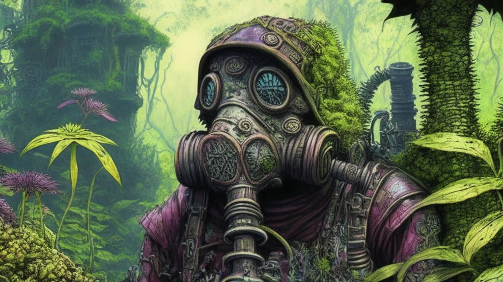 Overgrown gasmask