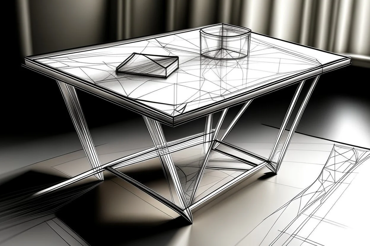 “Table” Concept Diamond Sketch in a creative