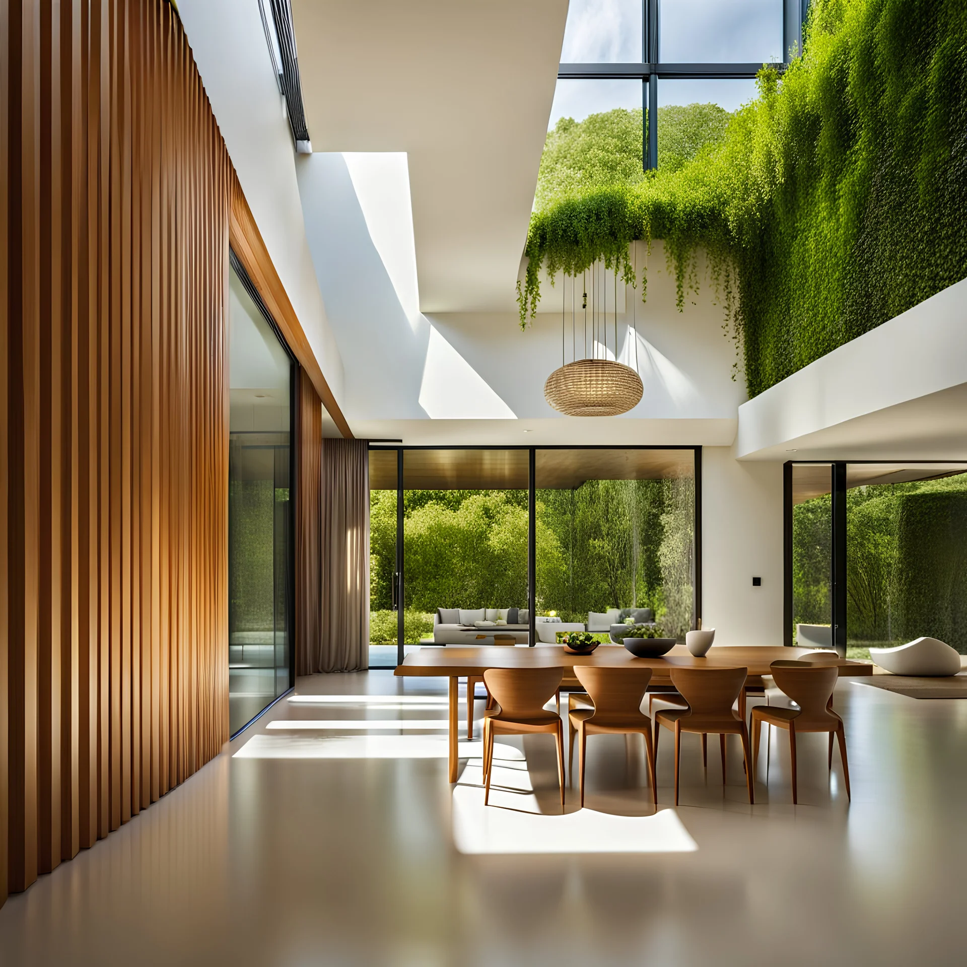 Form work Mansions, Harmony and balance between elements,Flowing Luminous Ceilings