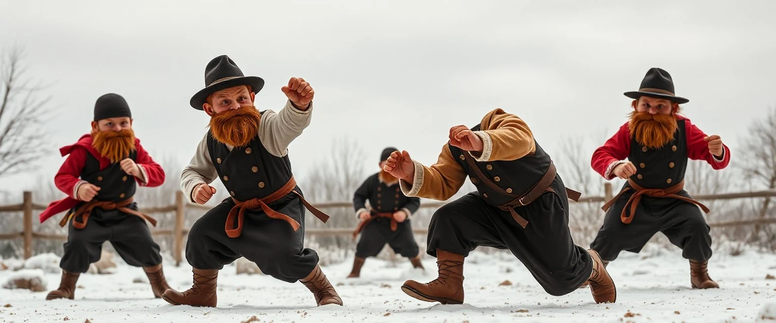 amish punk ginger bread kung fu warriors