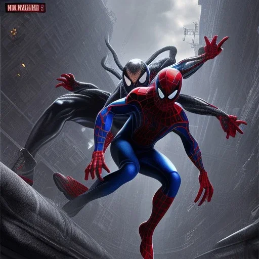 Venom vs spider man fighting