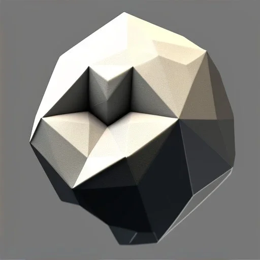 stone, low poly, 3d