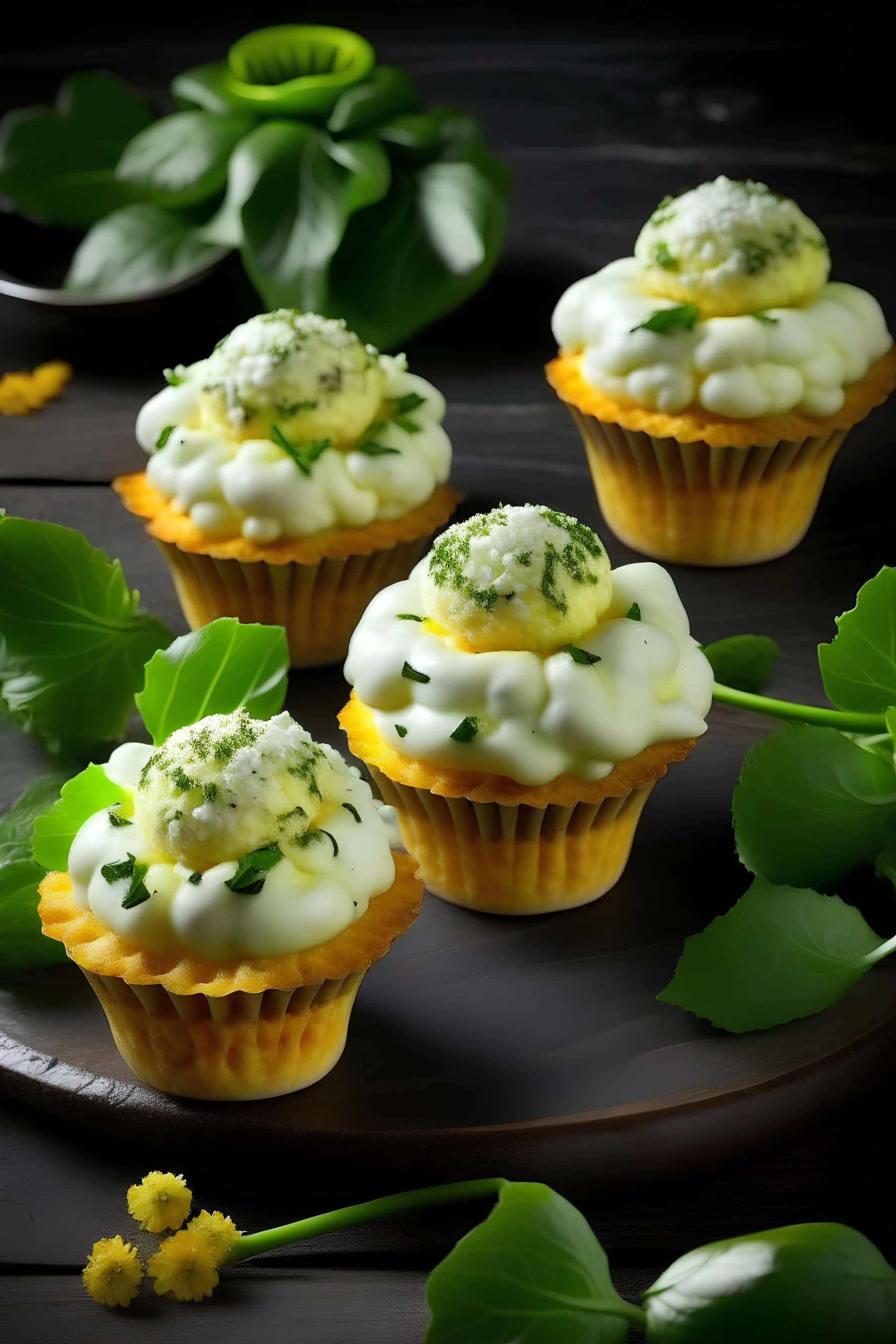 cauliflower cupcakes by photo