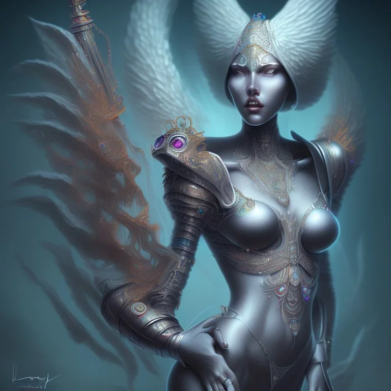 art by laura diehl, famale wraith, busty