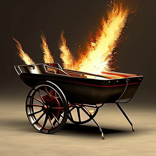 Exploding wheelbarrow