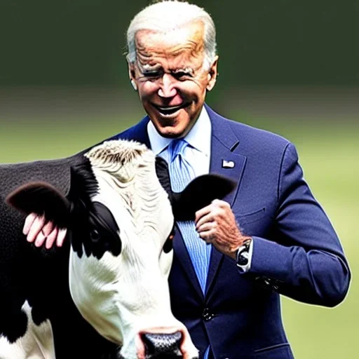 joe biden as a cow