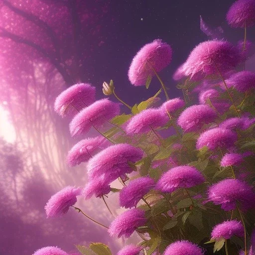 galactic ambiance with a beautiful transparent flowers, smooth, extremely sharp detail, finely tuned detail, ultra high definition, 8k, unreal engine 5, ultra sharp focus, accurate hands, fingers