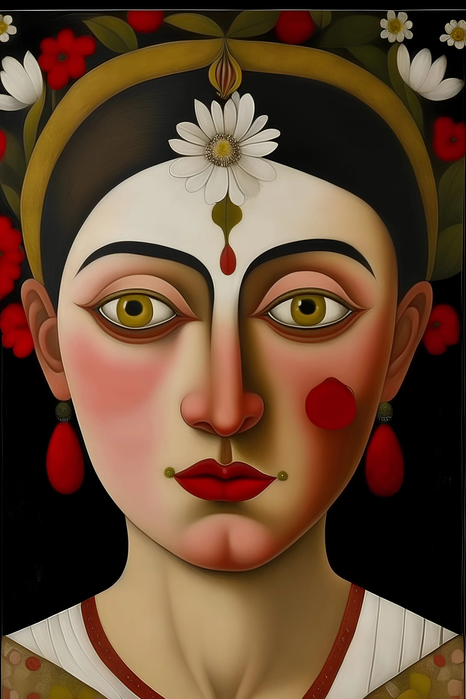 رسم حقيق لشخص يمتلك هذه المواصفات لون أزهر ليس بشديد البياض وليس بأسود اللون ذو وجه مستو غير دائري لذيه جبين واسع حاجبيه: مُقوّسان الشكل، قوّيان، متّصلان اتصالاً خفيفاً، لا يُرى إلّا في السَّفر؛ بسبب الغُبار. عينيه: كانتا واسعَتين جميلتَين، مُشّربتَين بالحُمرة؛ أي أنّ فيهما عروق حمراء رِقاق، شديدَتي سواد الحدقة، برموشٍ طويلةٍ. أنفه: كان أنفه مستقيم الشَّكل، طويلاً من وسطه، مع ارتفاعٍ، ودقيق الأرنبة؛ وهي ما لان من الأنف. صلب الخدين