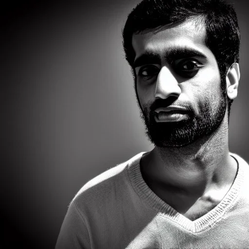 Mehdi black and white