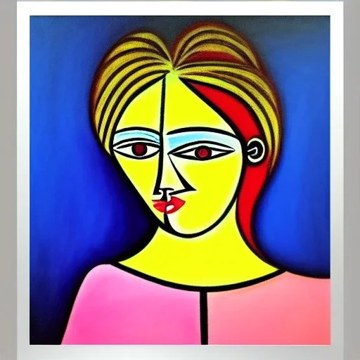 portrait of a girl picasso style