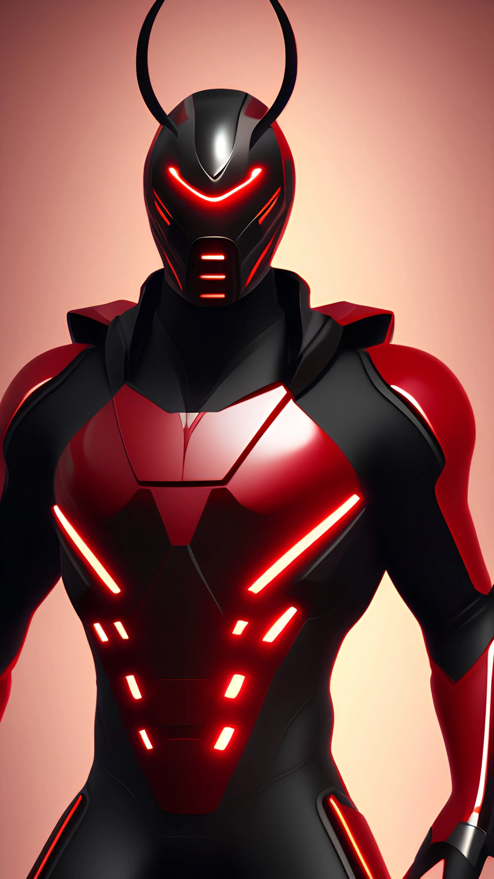 DC superhero based on hornet in red and black colour charecter design