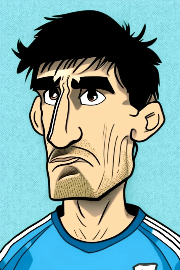 Alejandro Garnacho Argentine football player ,cartoon 2d