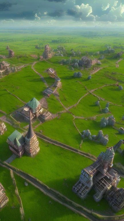 For the past several days, you have been traveling a road that winds lazily across the rolling grasslands of the Greenfields. Sundown is approaching When you top a Rise ans see the medieval town just a few miles away.