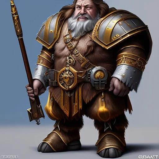 D&D character, paladin, dwarf, heavy armor, war hammer, smite